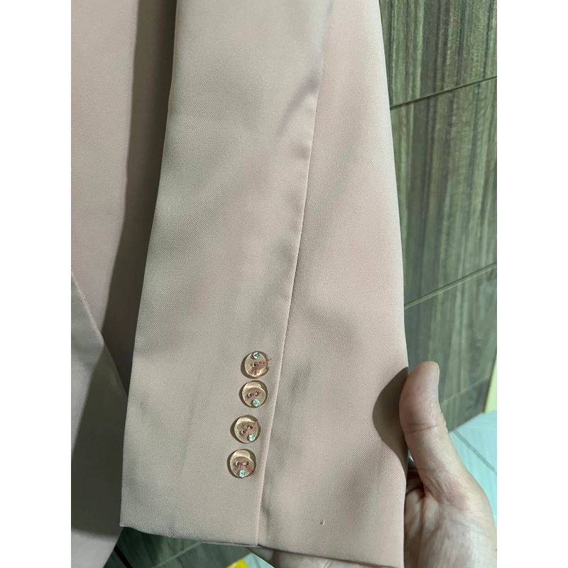 Áo khoác blazer còn tag màu hồng nhạt szM 307751