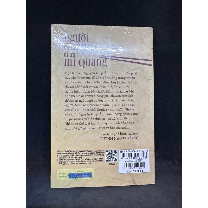 Người Quảng đi ăn mì Quảng, Nguyễn Nhật Ánh. Mới 100 % SBM0708 62751