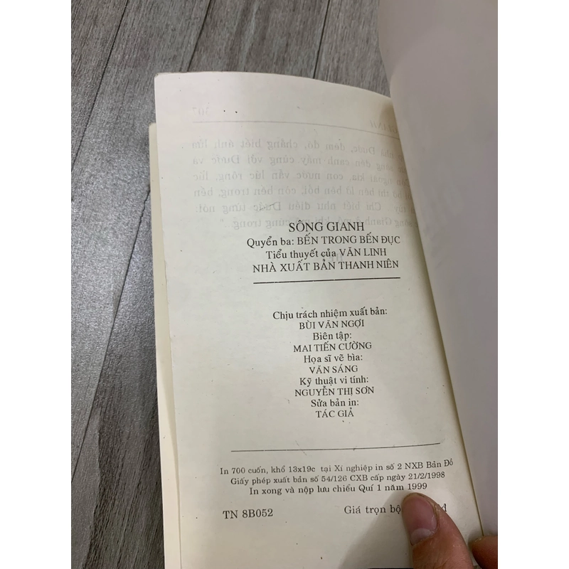 Sông ranh, tiểu thuyết - văn linh. Bộ 3 tập. 1a2.  507719
