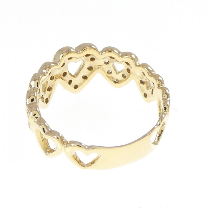 Nhẫn kim cương hình trái tim K18YG - Hàng hiệu Authentic 852721