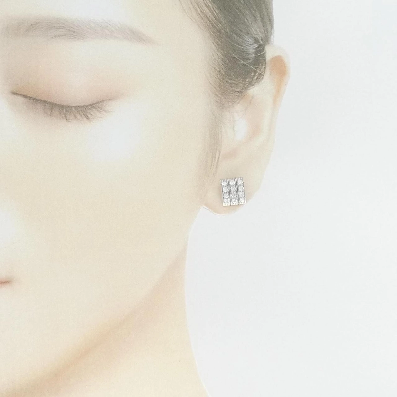 Bông tai kim cương 750WG/K18WG - Hàng hiệu Authentic 871736