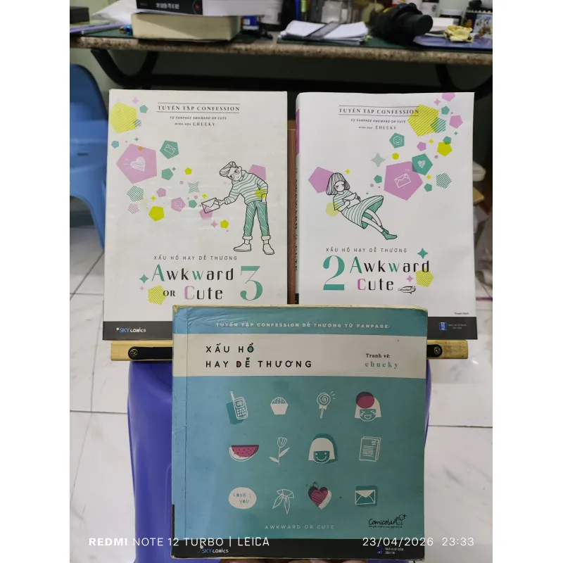 Xấu hổ hay dễ thương trọn bộ 3 cuốn 1029037