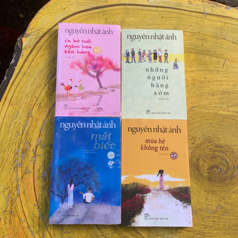  COMBO NGUYỄN NHẬT ÁNH: MẮT BIẾC, RA BỜ SUỐI NGẮM HOA KÈN HỒNG, MÙA HÈ KHÔNG TÊN,N.N.H.XÓM 791394