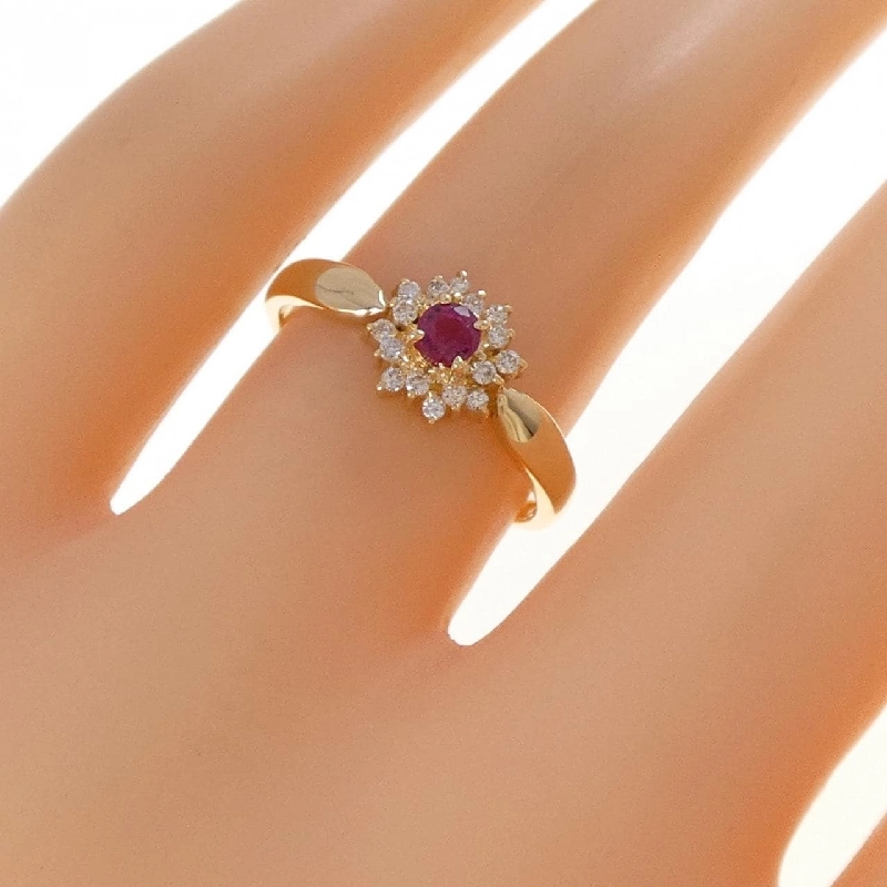 Nhẫn Ruby K18YG 0.14CT - Hàng hiệu Chính hãng 853353