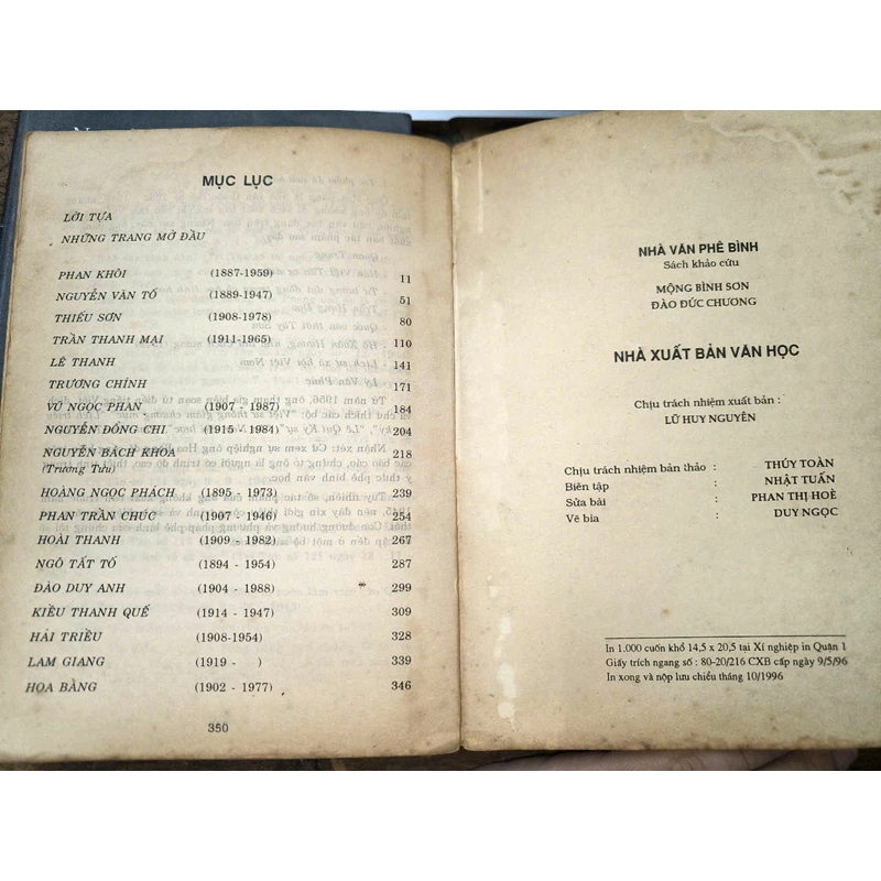 Nhà văn phê bình - Mộng Bình Sơn, Đào Đức Chương + Phê bình tác phẩm...báo chí (Minh Thái) 367099