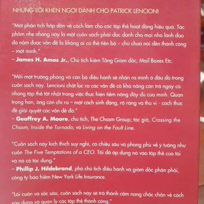 Patrick Lencioni - NĂM RỐI LOẠN CHỨC NĂNG ở một NHÓM LÃNH ĐẠO 738146