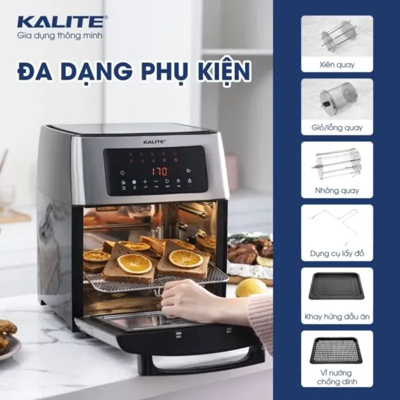 🍗 KL-1500 – 15L KHỦNG! Nướng gà – quay vịt – làm gì cũng “OK”! 718074