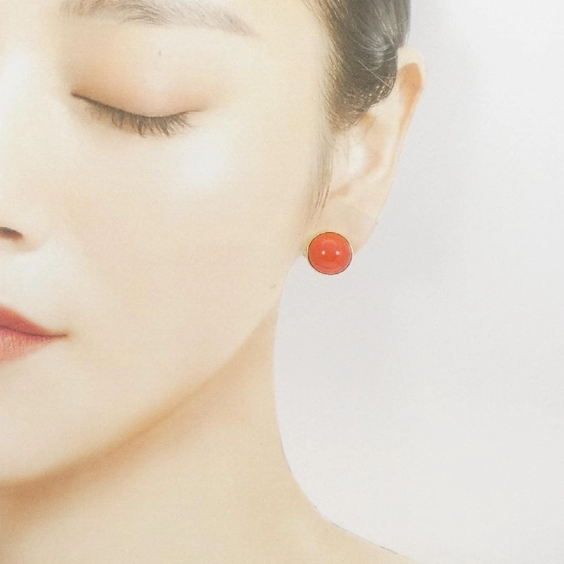 K18YG Bông tai thủy tinh - Hàng hiệu Authentic 869423