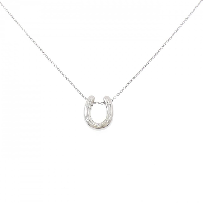 Dây chuyền kim cương hình móng ngựa PT900/PT850 0.02CT - Hàng hiệu Authentic 857857