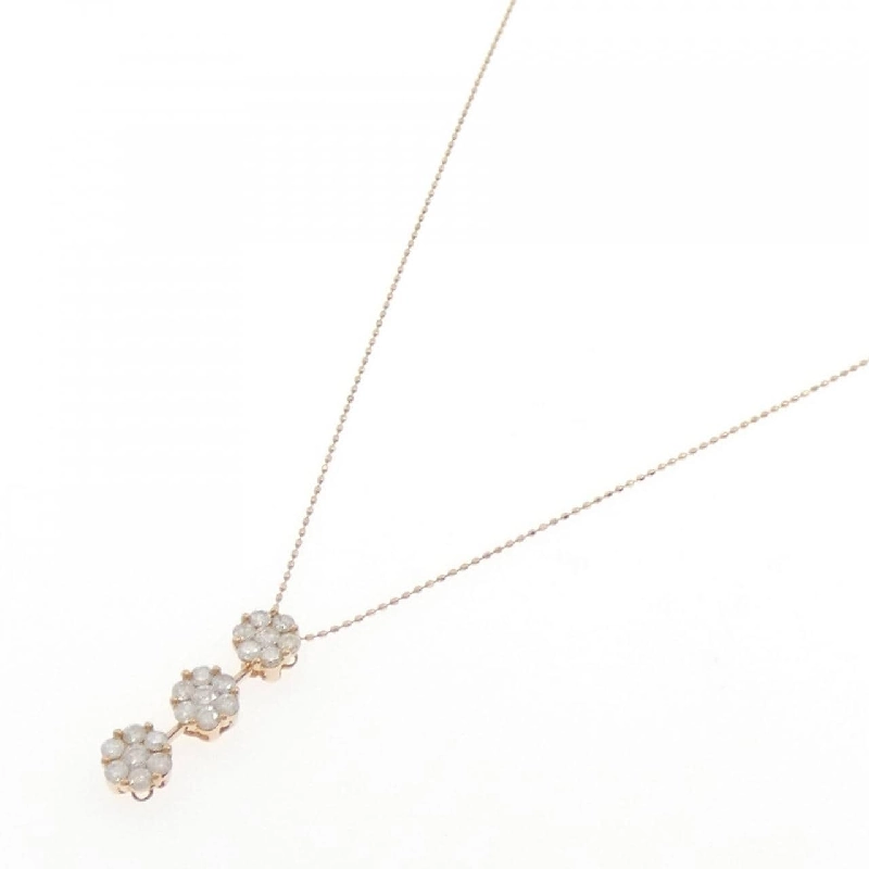 K18PG Hoa Kim Cương Dây Chuyền 1.00CT - Hàng hiệu Chính hãng 864044