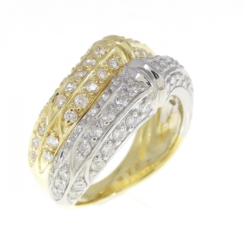 Nhẫn kim cương K18YG/PT 0.78CT - Hàng hiệu Authentic 855942