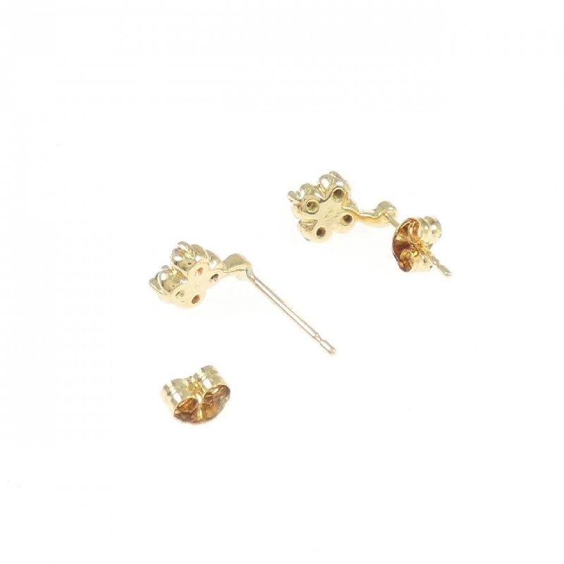 Bông tai kim cương hoa K18YG - Hàng hiệu Chính hãng 869399