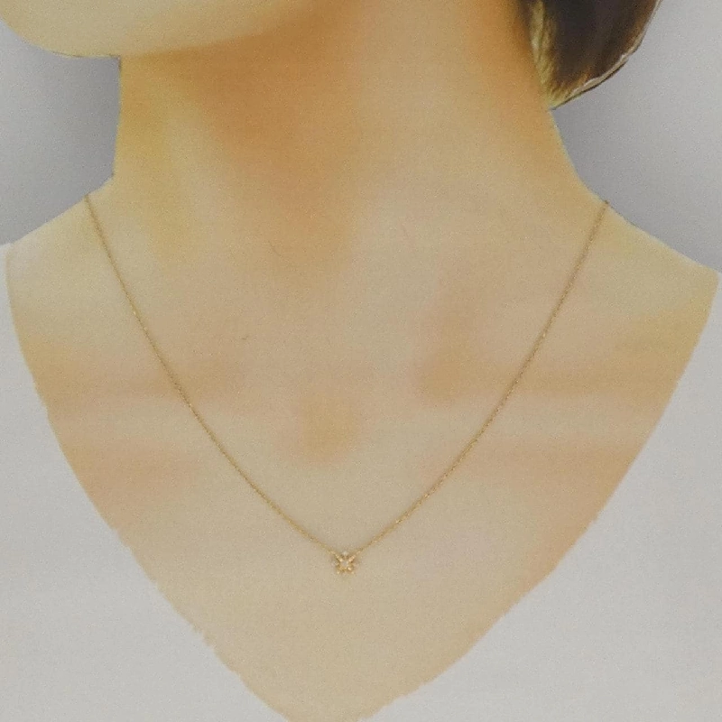 Dây chuyền kim cương Agat 0.03CT - Hàng hiệu Authentic 840822