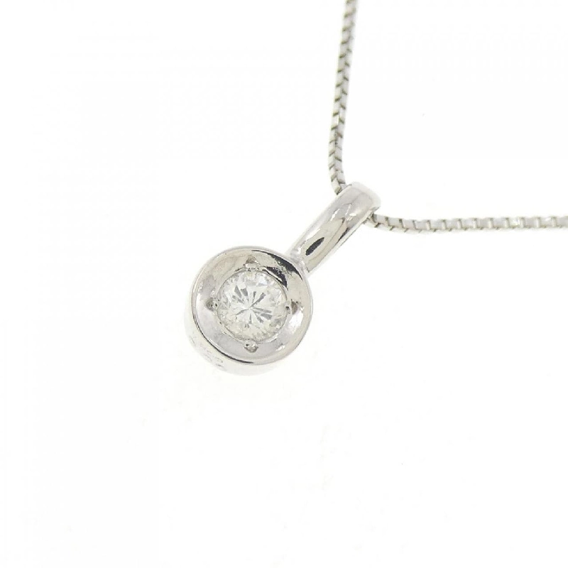 Dây chuyền kim cương Solitaire PT900/PT850 0.09CT - Hàng hiệu Chính hãng 859301