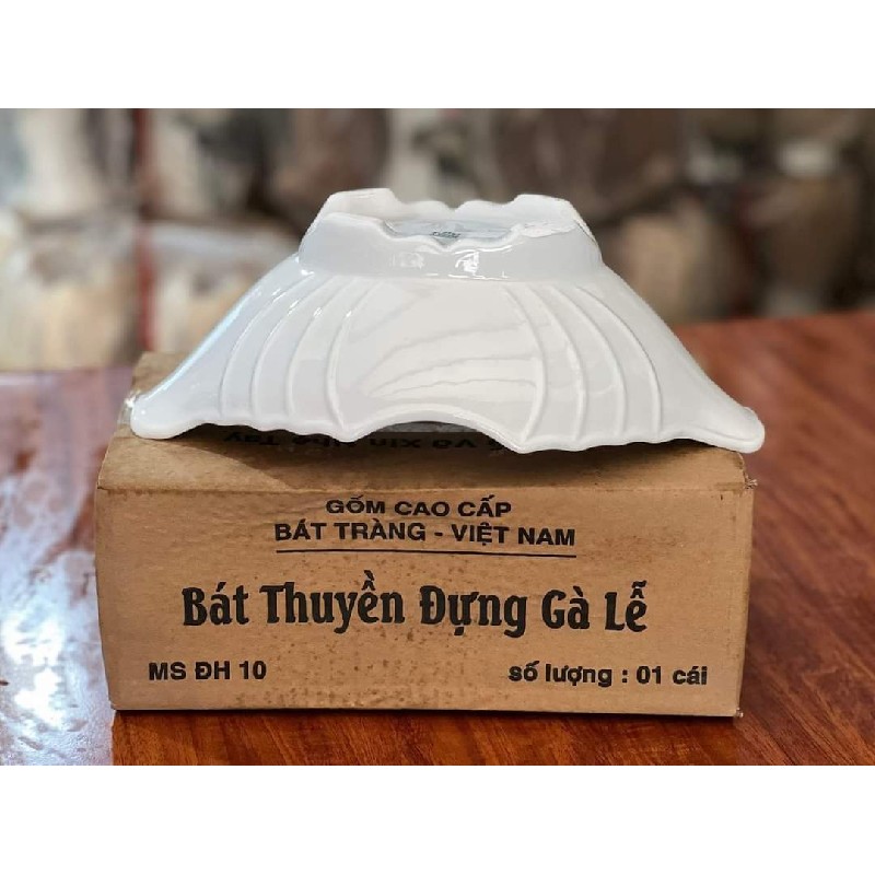 🌸BÁT THUYỀN ĐỰNG GÀ GỐM SỨ 22419