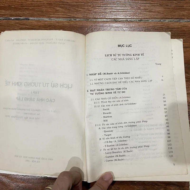 LỊCH SỬ TƯ TƯỞNG KINH TẾ bộ 2 tập -  Giáo Sư A. GÉLÉDAN chủ biên (6) 703720