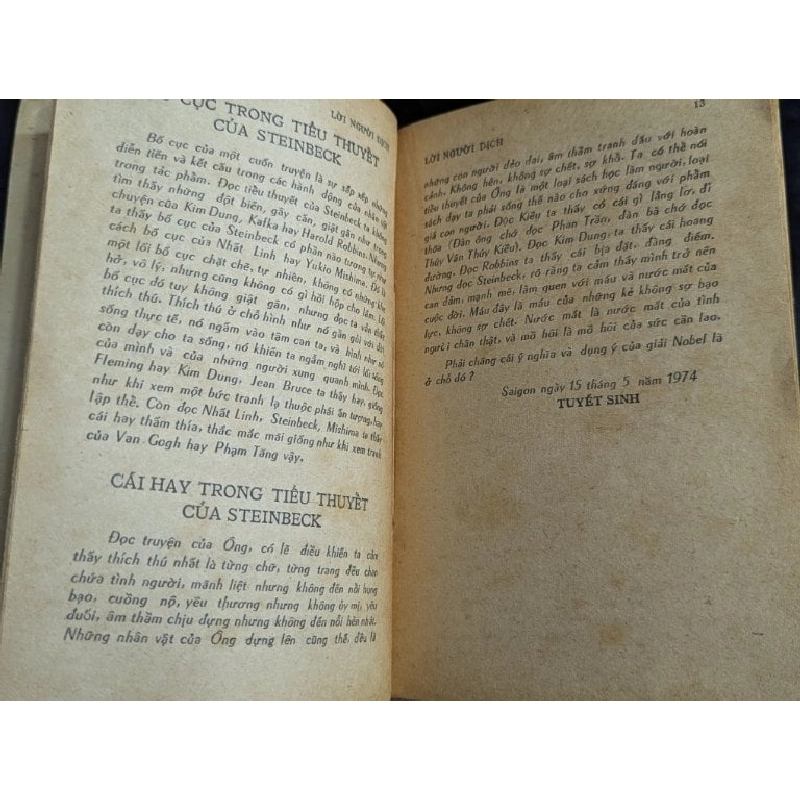 Những ngày tranh đấu - John Steinbeck ( bản dịch Tuyết Sinh  ) 740226