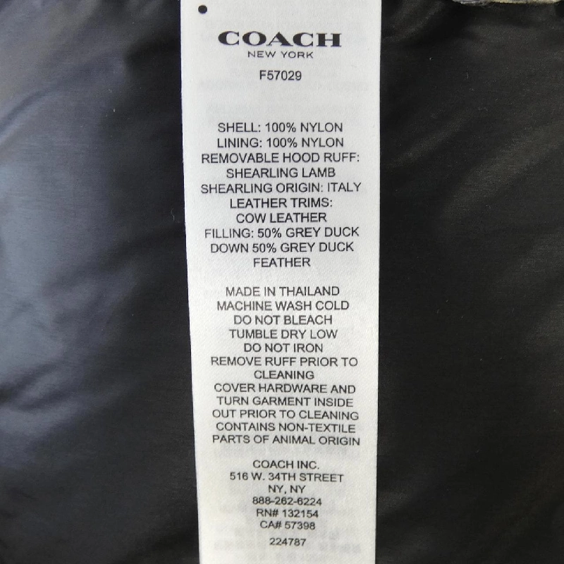 Áo khoác lông vũ COACH - Hàng hiệu Chính hãng 811410