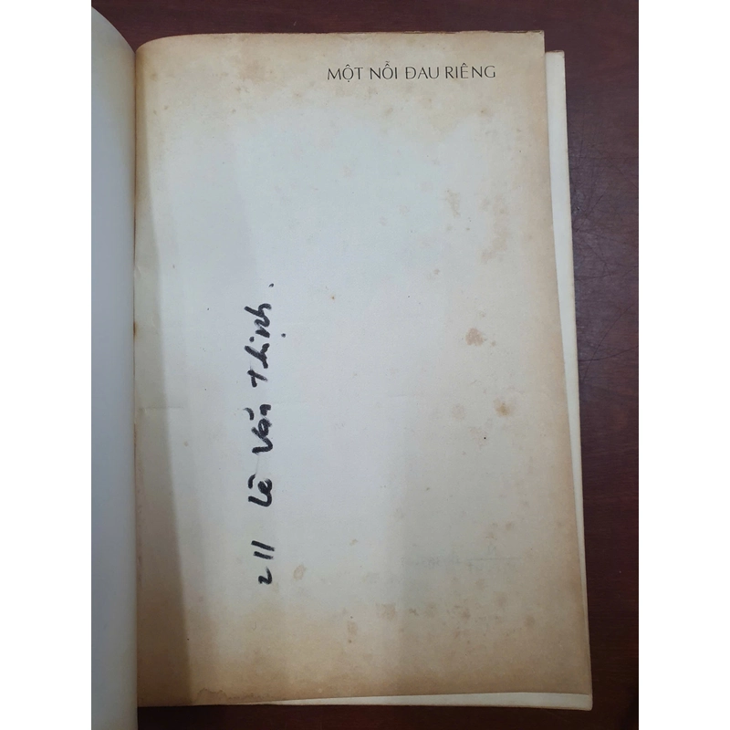 MỘT NỖI ĐAU RIÊNG - LÊ KÝ THƯƠNG 474068