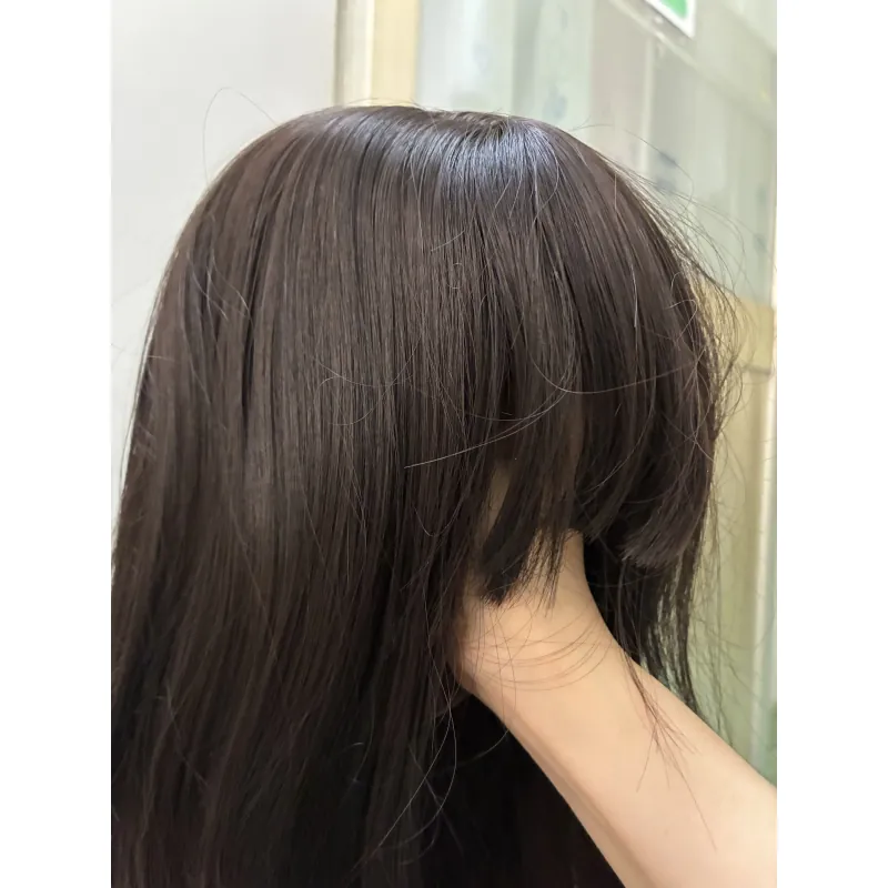 Tóc giả màu đen trà mới 100% 1009109