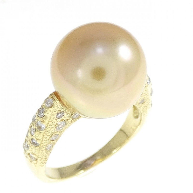 Nhẫn ngọc trai trắng K18YG 12.2mm 667713