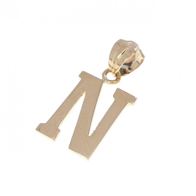 K18YG Chữ cái N Mặt dây chuyền - Hàng hiệu Chính hãng 867133