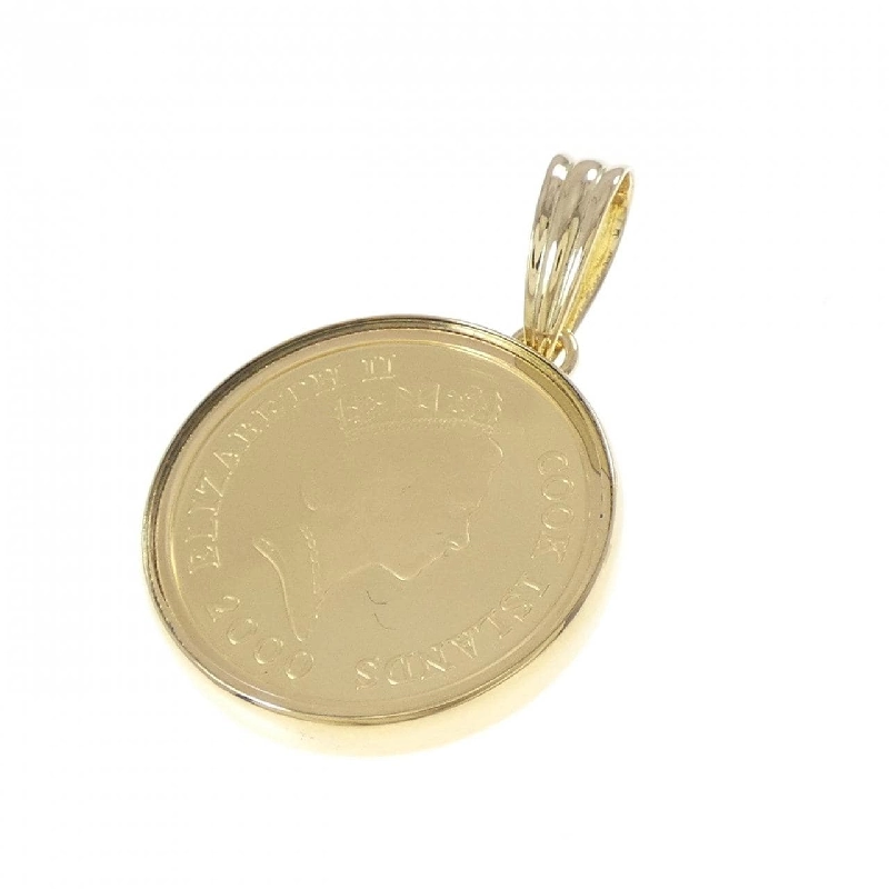 K18YG(枠) Dây chuyền đồng xu - Hàng hiệu Authentic 864340