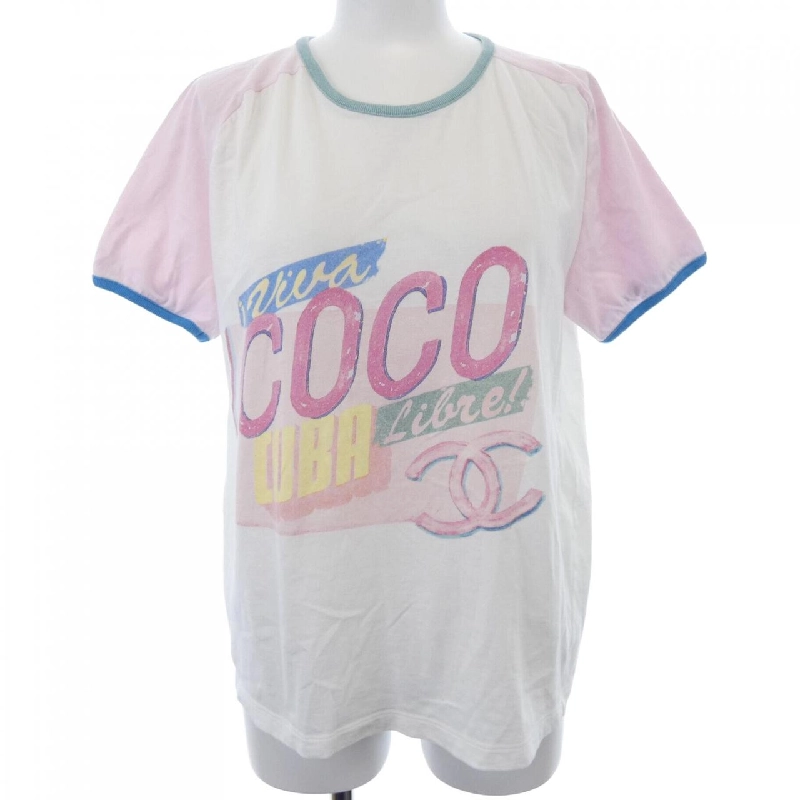 Chanel CHANEL Coco Cuba COCO CUBA P55821K07323 17C Áo thun - Hàng hiệu Chính hãng 824017