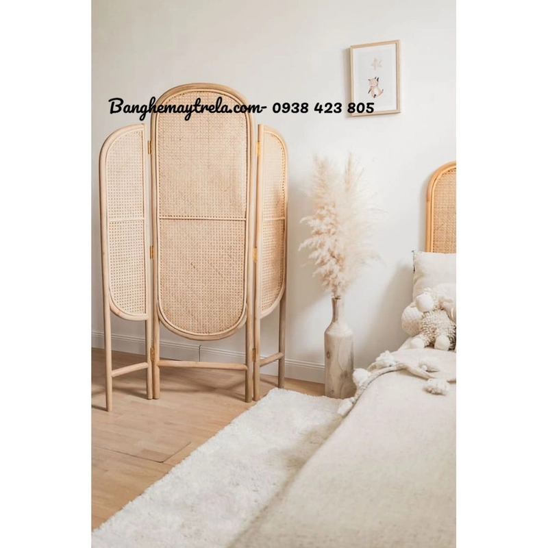 Bình phong mây mắt cáo nhỏ gọn giá rẻ 538748