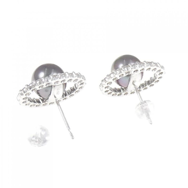 Bông tai ngọc trai đen K18WG 8.4mm - Hàng hiệu Chính hãng 872419