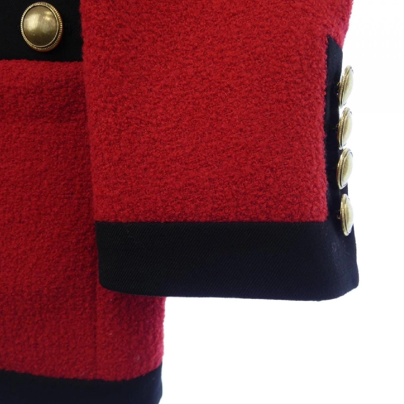 Áo khoác không cổ SAINT LAURENT 635133