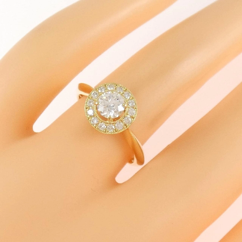 Nhẫn kim cương K18YG 0.413CT E VS1 VG - Hàng hiệu Chính hãng 873738