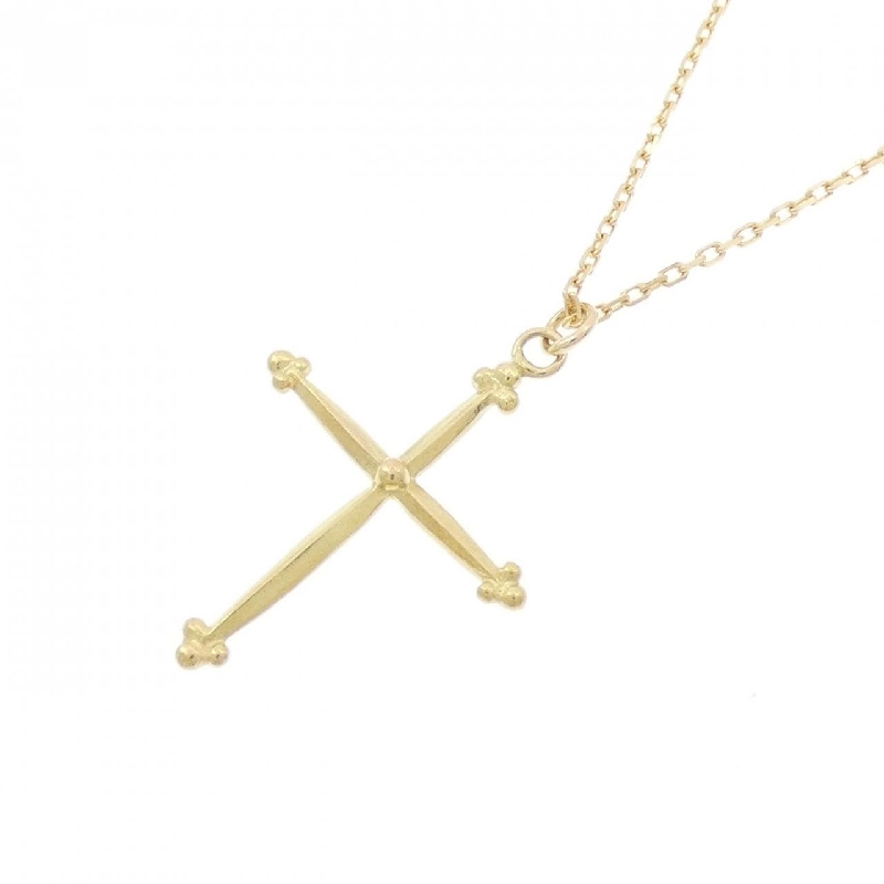 K18YG Dây chuyền hình chữ thập - Hàng hiệu Chính hãng 858827