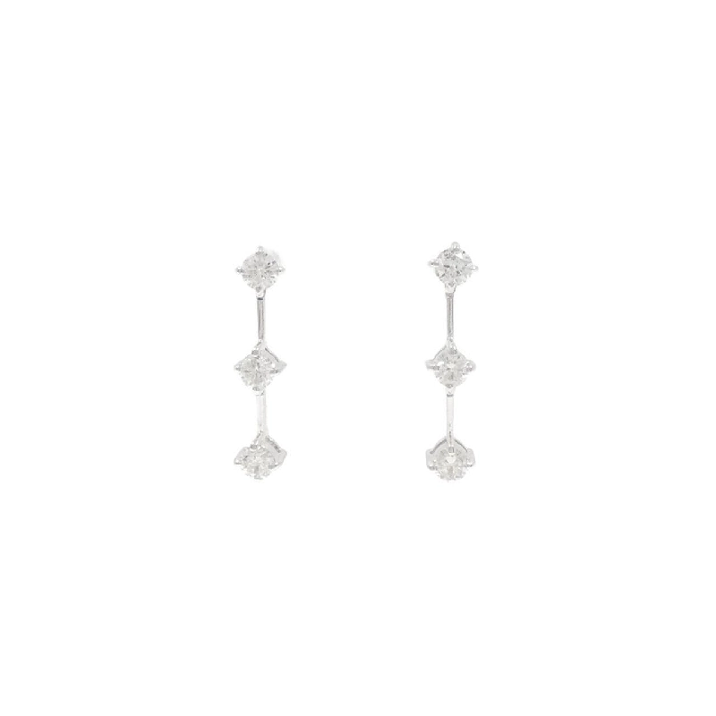 K14WG Bông tai kim cương ba viên 0.50CT - Hàng hiệu Chính hãng 864045