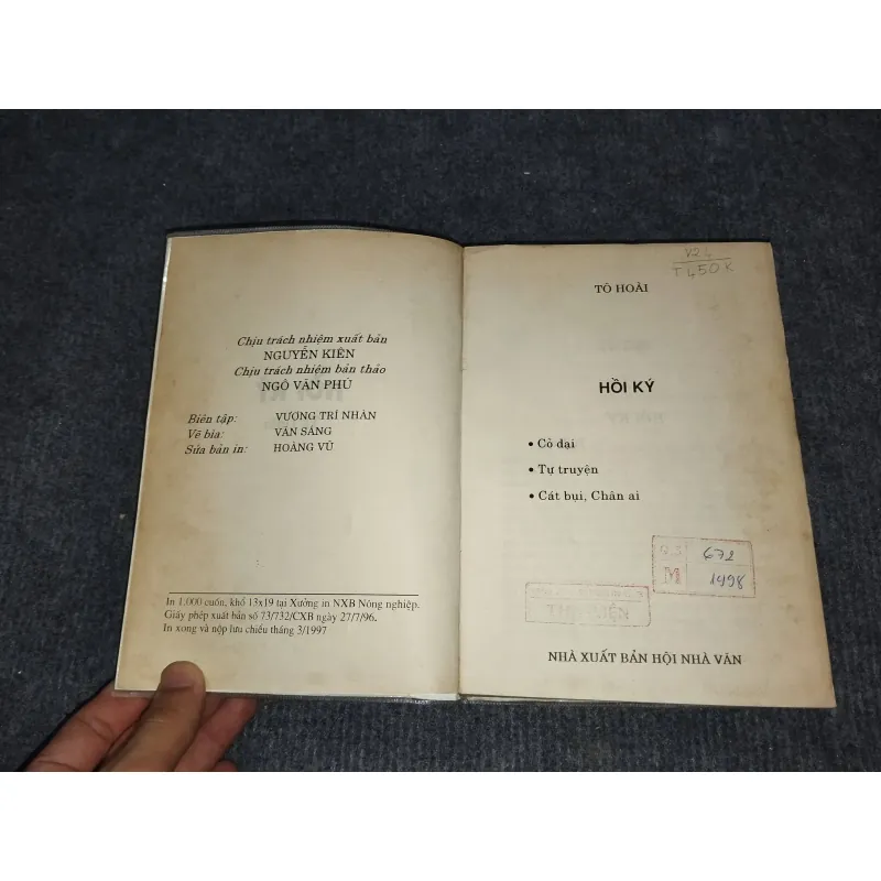 HỒI KÝ TÔ HOÀI 991080