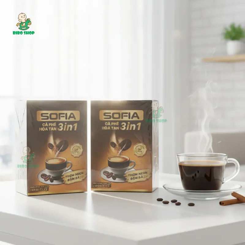 (Combo 2 Hộp) Cà Phê Hòa Tan 3in1 SOFIA - 1 Gói Cafe 16g 738016