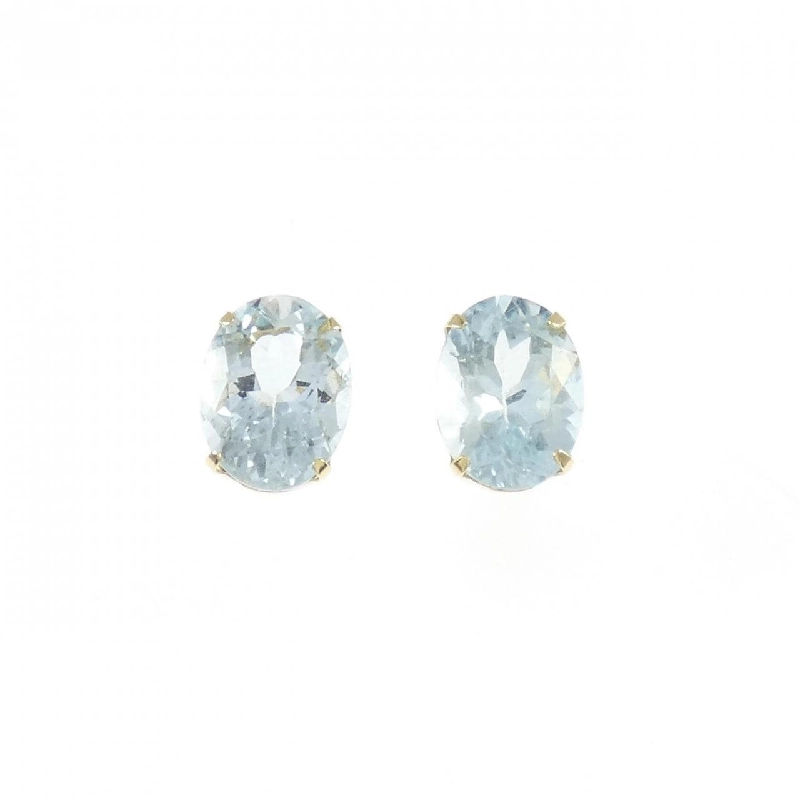 K18YG Aquamarine Bông tai 2.00CT - Hàng hiệu Chính hãng 864404