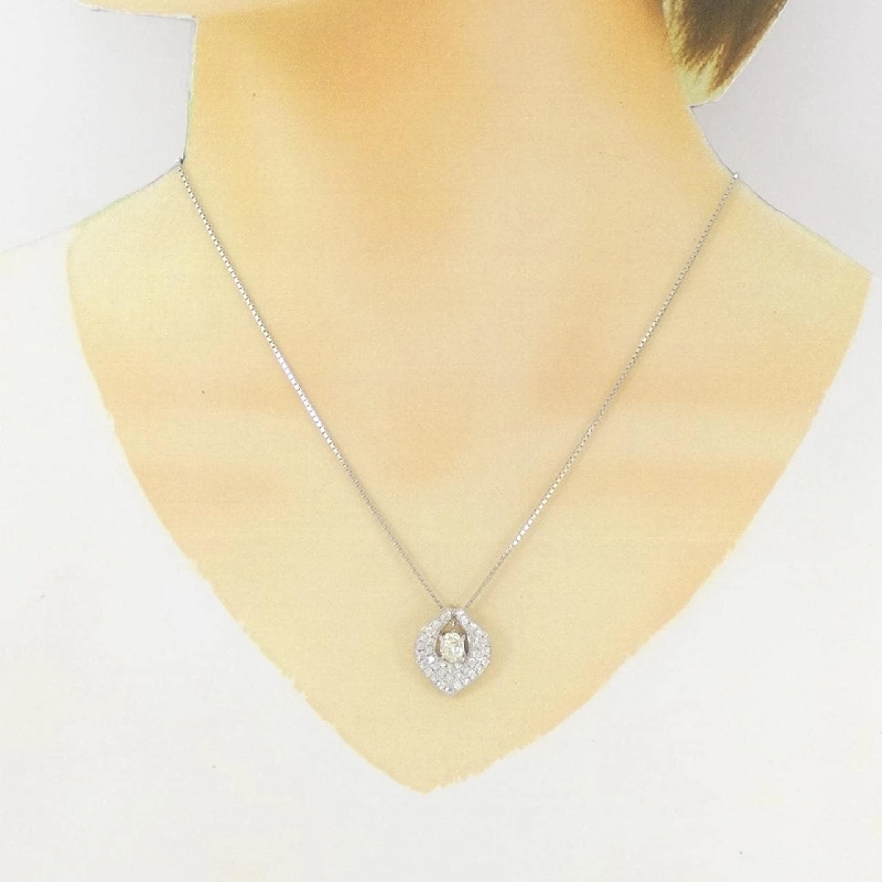 Dây chuyền kim cương PT900/PT850 0.728CT - Hàng hiệu Chính hãng 860203