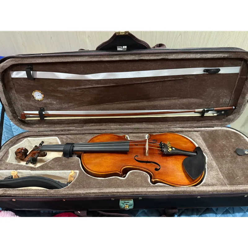 Đàn violin cao cấp gỗ sồi tự nhiên, màu nâu, phụ kiện đầy đủ 786863