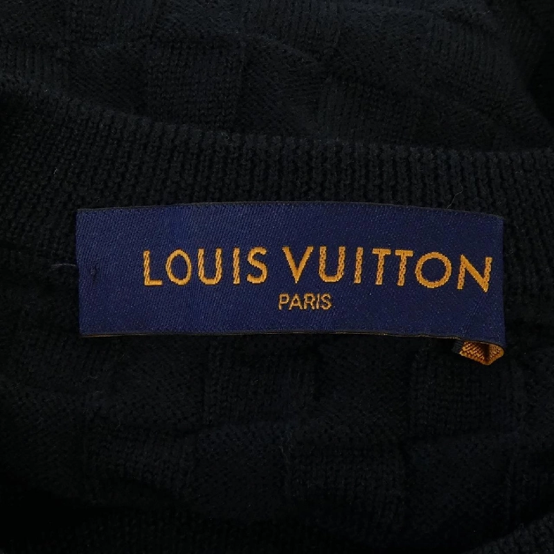 Louis Vuitton LOUIS VUITTON Áo len cổ tròn Damier HJN40WVOR - Hàng hiệu Chính hãng 894553