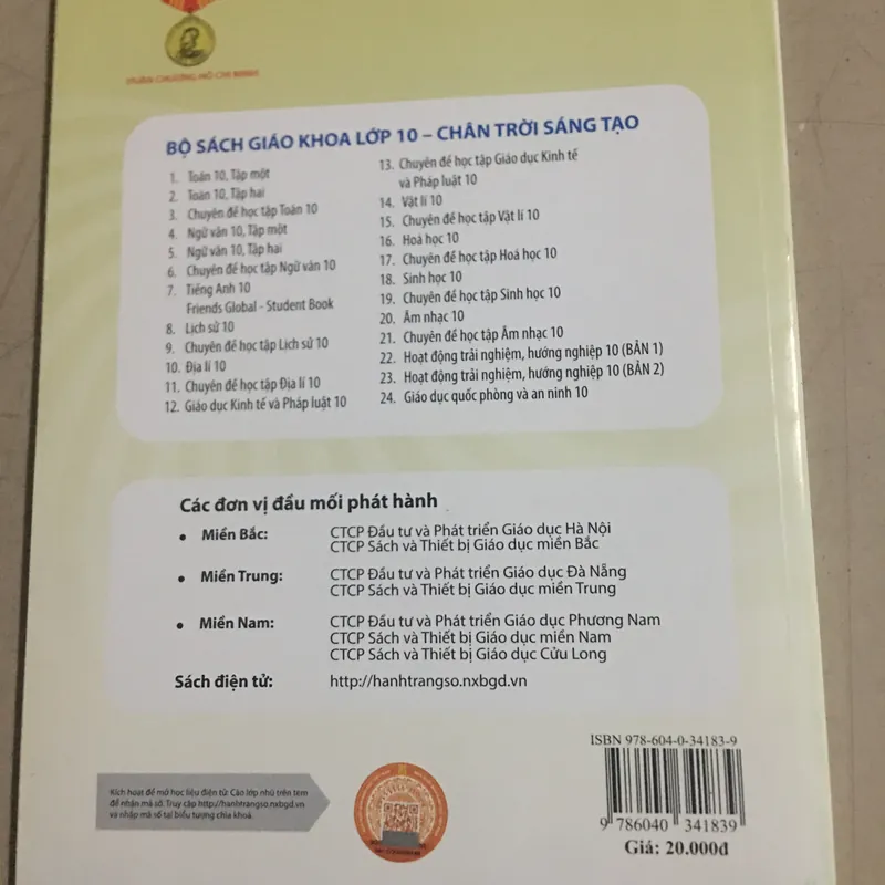 Sách ngữ văn 10 chân trời sáng tạo (cũ)tập hai 561615