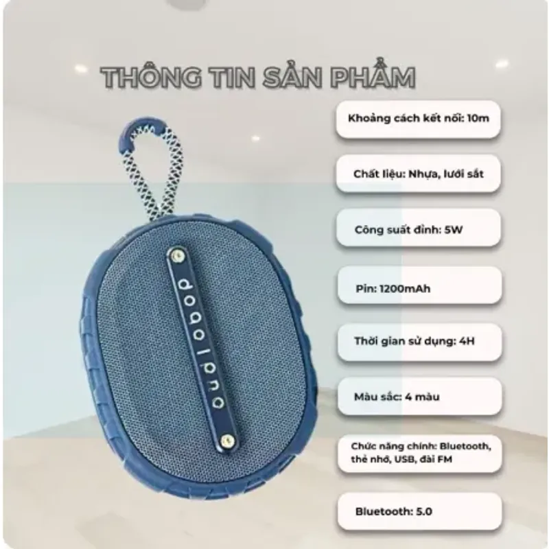 Loa Bluetooth P10 Nhỏ Gọn Chất Lượng Bass Cực Hay, Pin Siêu Trâu, Di Chuyển Dễ Dàng 528391