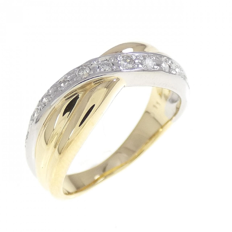 Nhẫn kim cương K18YG/PT900 0.11CT - Hàng hiệu chính hãng 854287