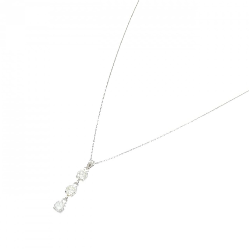 Dây chuyền kim cương ba viên PT900/PT850 - Hàng hiệu Chính hãng 857672