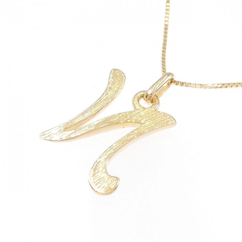 K18YG Chữ cái N Dây chuyền - Hàng hiệu Chính hãng 861794