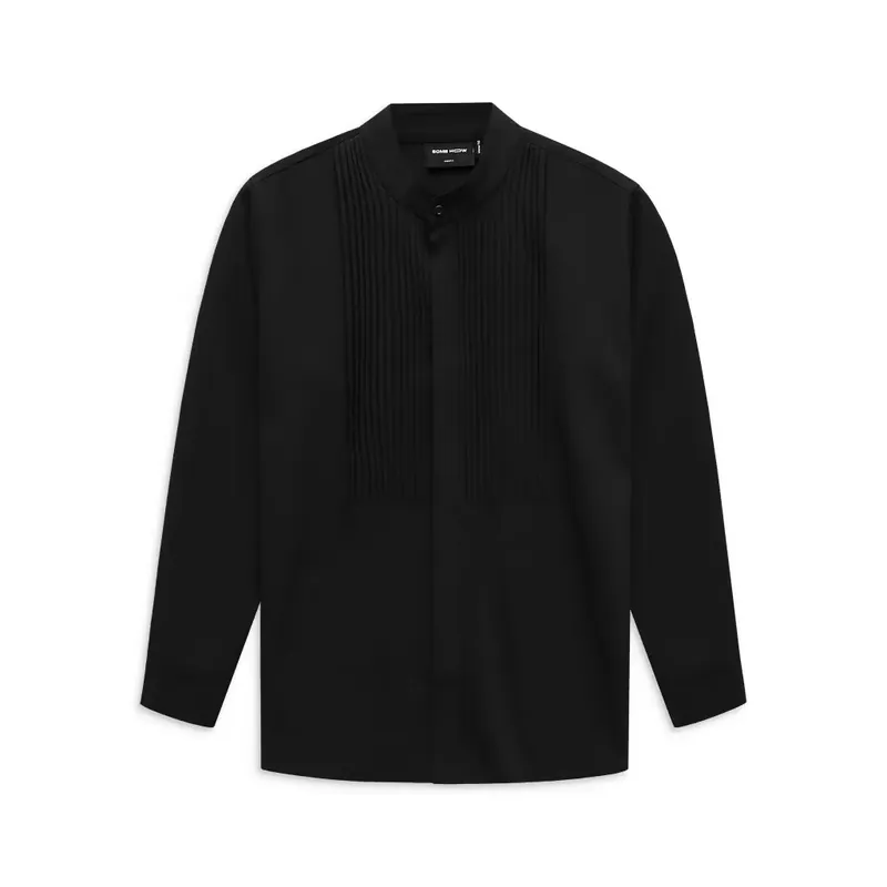 Áo sơ mi cổ tàu nam màu đen size S SomeHow mặc 1 lần 564891