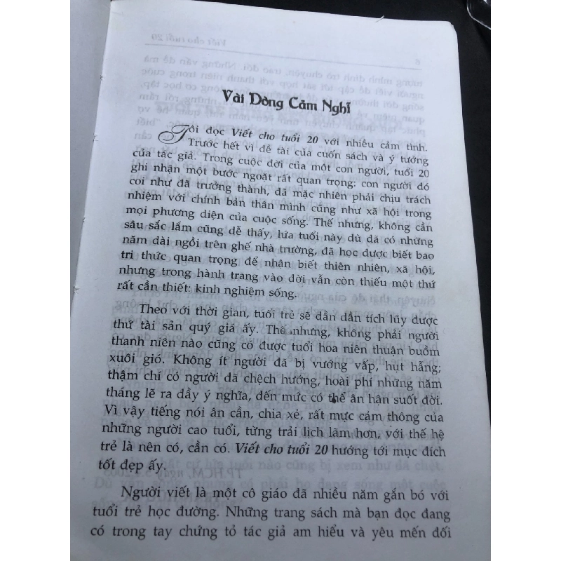 Viết cho tuổi 20 2005 mới 70% ố bẩn nhẹ Hạnh Hương HPB0906 SÁCH VĂN HỌC 915316