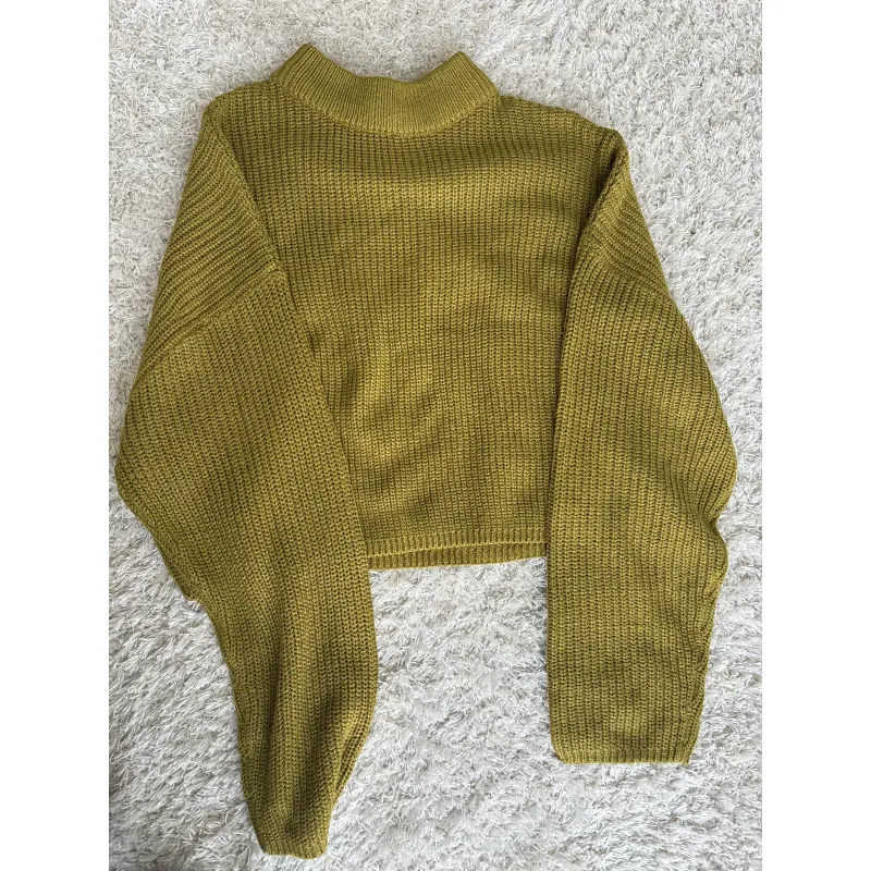 Áo Len lửng HN size M (form nhỏ) màu vàng chanh chính hãng còn mới 937260