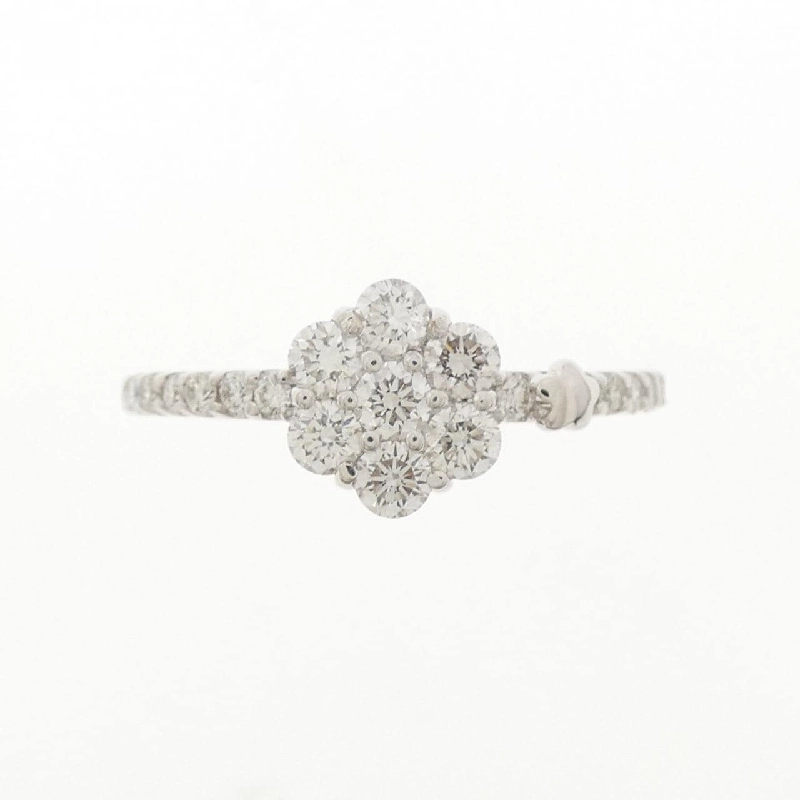 Nhẫn kim cương hoa K18WG 0.50CT - Hàng hiệu Authentic 851465