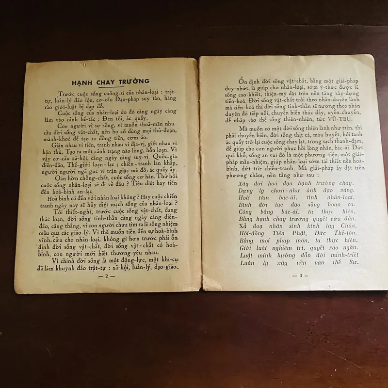 Hạnh chay trường và nền hoà bình thế giới (năm 1965)  723242